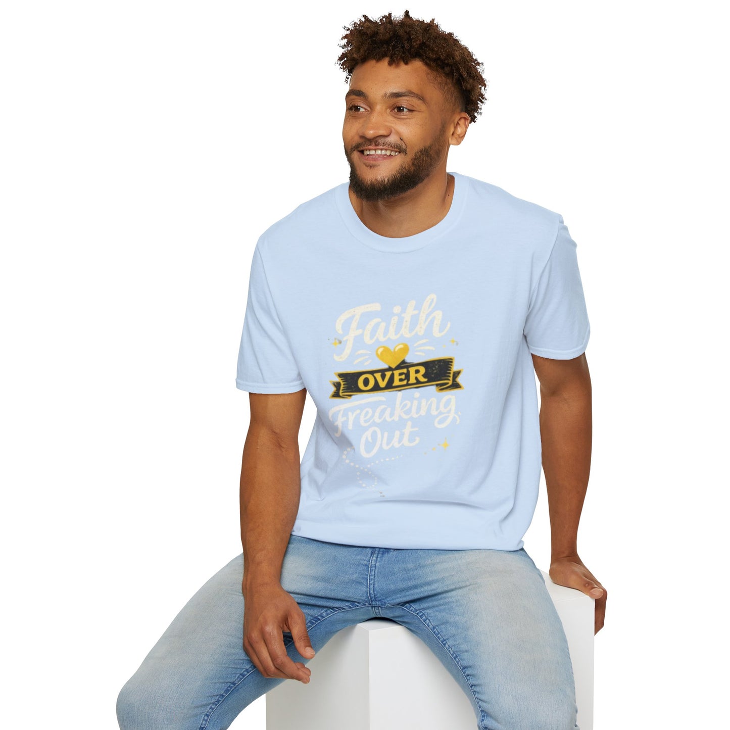 Unisex T-Shirt — "Faith Over Freaking Out" Inspirational Graphic Tee