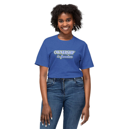 OWNERSHIP IS FREEDOM™ Unisex T-Shirt | Personal Growth Graphic Tee | Self-Leadership Shirt | Inspirational Quote Apparel | Sunnyside Life™