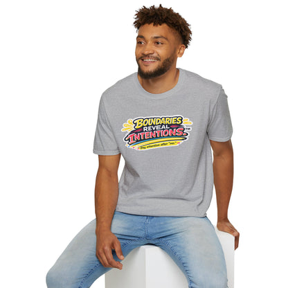 Boundaries Reveal Intentions™ Graphic Tee | Emotional Health Statement Shirt | Sunnyside Life™