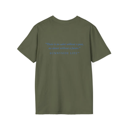 Trust Surrender Walk Abide Persevere™ Womens V-Neck Tee | Catholic Inspirational Shirt | Sunnyside Life™