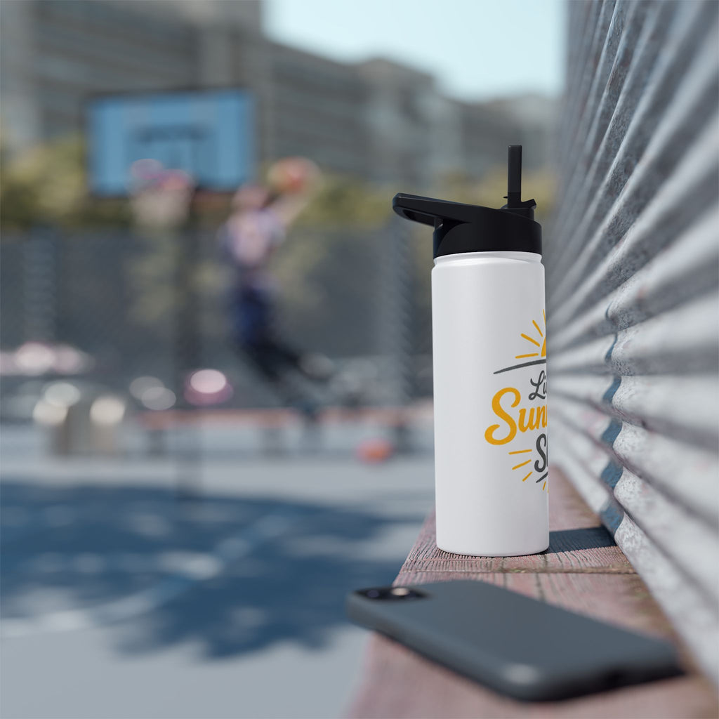 Live The Sunnyside Shift Stainless Steel Water Bottle — Motivational Hydration