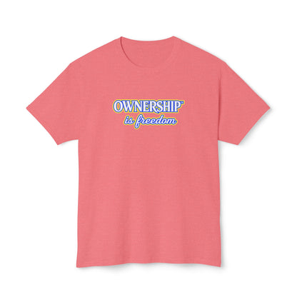 OWNERSHIP IS FREEDOM™ Unisex T-Shirt | Personal Growth Graphic Tee | Self-Leadership Shirt | Inspirational Quote Apparel | Sunnyside Life™
