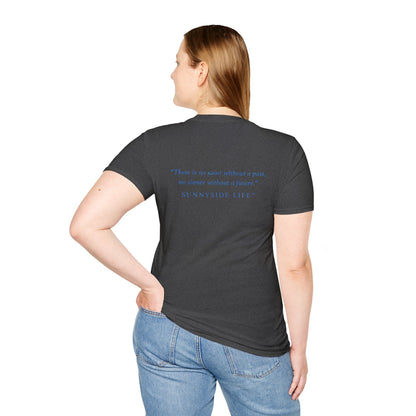 Trust Surrender Walk Abide Persevere™ Womens V-Neck Tee | Catholic Inspirational Shirt | Sunnyside Life™