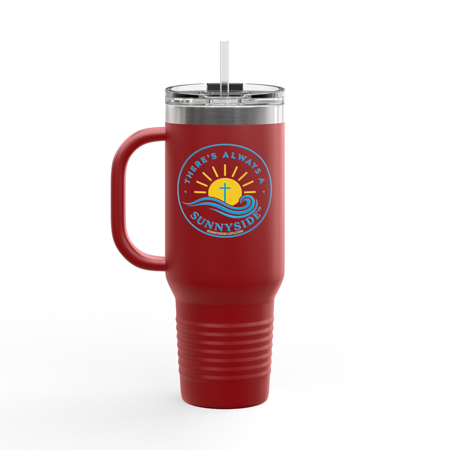 There’s Always a Sunnyside™ 40oz Insulated Travel Mug | Sunnyside Life™ Signature Tumbler
