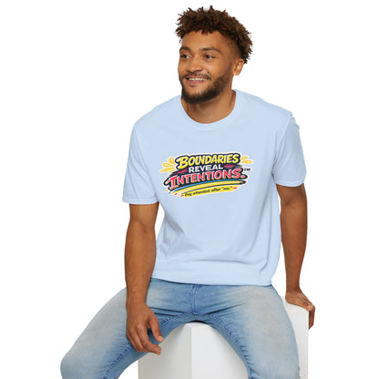 Boundaries Reveal Intentions™ Graphic Tee | Emotional Health Statement Shirt | Sunnyside Life™