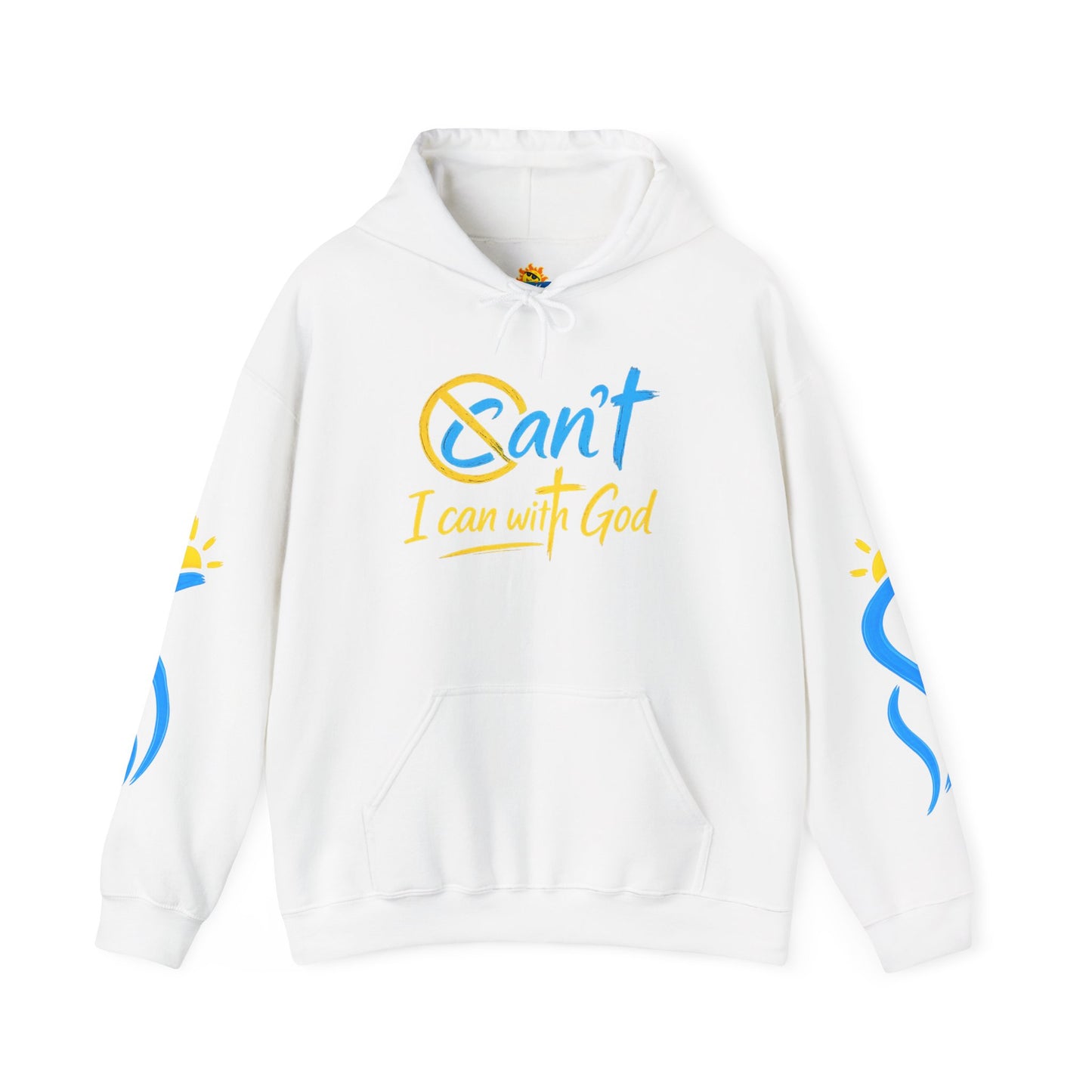 I Can With God™ Christian Hoodie | Faith-Based Inspirational Sweatshirt | Motivational Religious Pullover | Sunnyside Life™