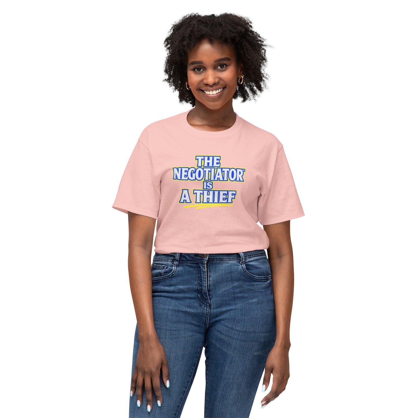 THE NEGOTIATOR™ IS A THIEF Unisex T-Shirt | Motivation & Discipline Graphic Tee | Personal Growth Apparel | Sunnyside Life™