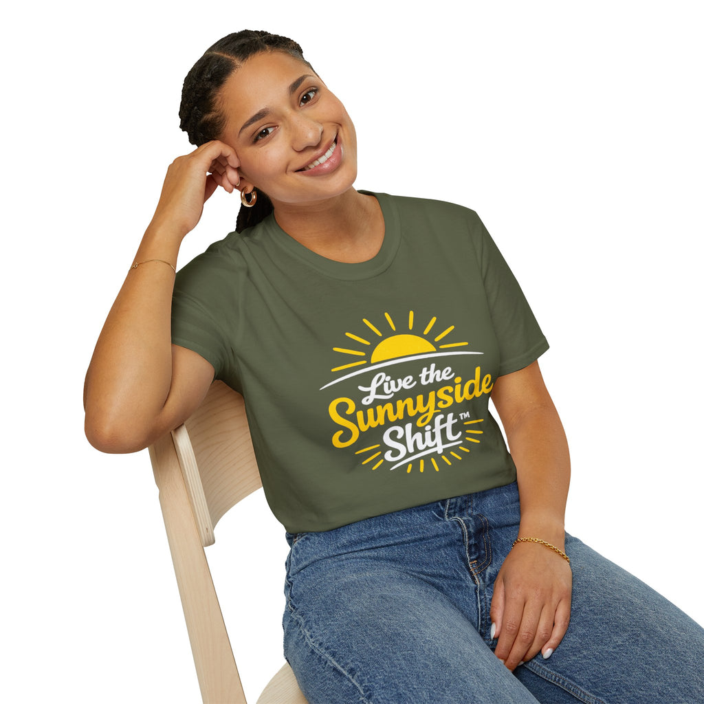Live The Sunnyside Shift™ — Unisex Softstyle T-Shirt
