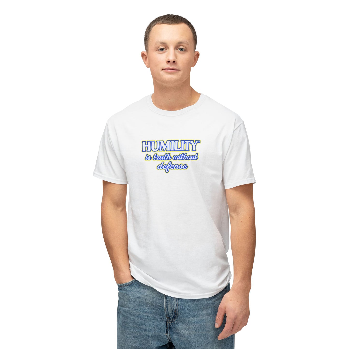 HUMILITY IS TRUTH WITHOUT DEFENSE™ Unisex T-Shirt | Faith & Growth Graphic Tee | Christian Inspirational Shirt | Personal Growth Apparel | Sunnyside Life™