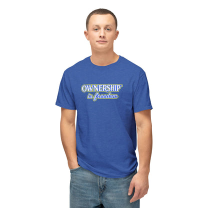 OWNERSHIP IS FREEDOM™ Unisex T-Shirt | Personal Growth Graphic Tee | Self-Leadership Shirt | Inspirational Quote Apparel | Sunnyside Life™