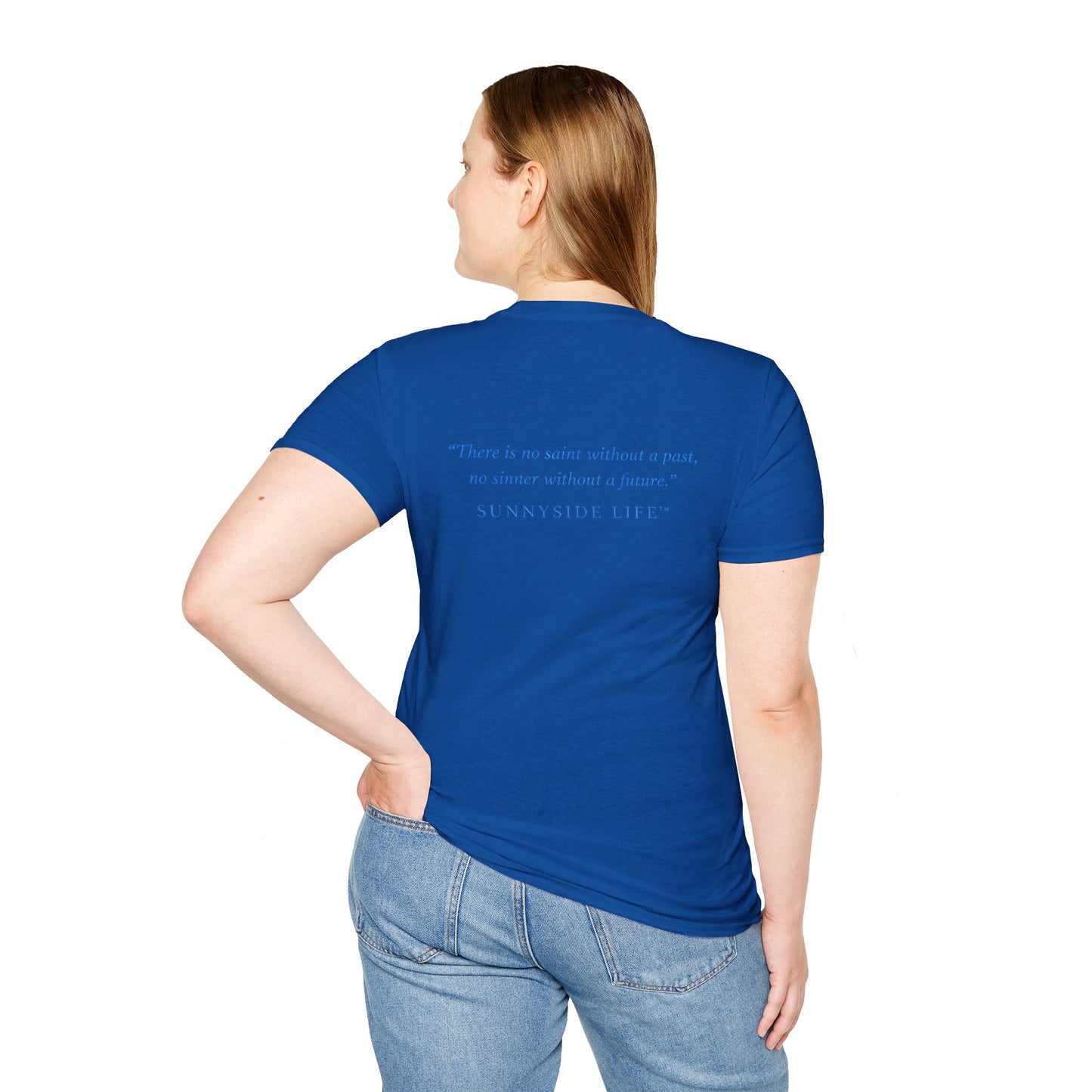 Trust Surrender Walk Abide Persevere™ Womens V-Neck Tee | Catholic Inspirational Shirt | Sunnyside Life™