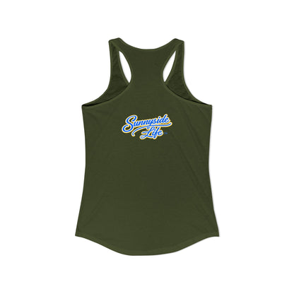 KEEP WALKING™ Racerback Tank Top – God Isn’t Finished | Faith & Motivation Women’s Tank