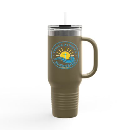 There’s Always a Sunnyside™ 40oz Insulated Travel Mug | Sunnyside Life™ Signature Tumbler