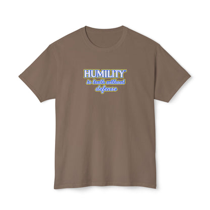 HUMILITY IS TRUTH WITHOUT DEFENSE™ Unisex T-Shirt | Faith & Growth Graphic Tee | Christian Inspirational Shirt | Personal Growth Apparel | Sunnyside Life™
