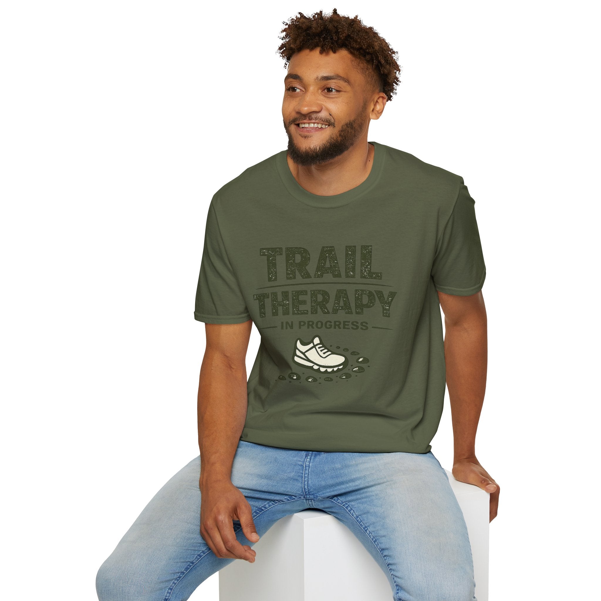 Trail Therapy T-Shirt — "Trail Therapy In Progress" Hiking Shirt