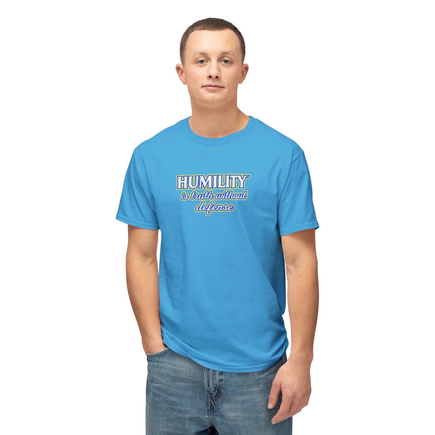 HUMILITY IS TRUTH WITHOUT DEFENSE™ Unisex T-Shirt | Faith & Growth Graphic Tee | Christian Inspirational Shirt | Personal Growth Apparel | Sunnyside Life™