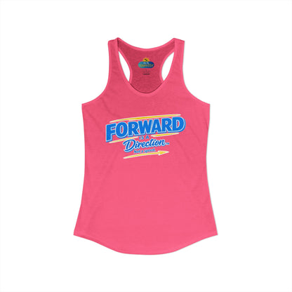 FORWARD IS A DIRECTION™ Racerback Tank Top | Inspirational Women’s Fitness Tank | Motivation & Personal Growth Apparel