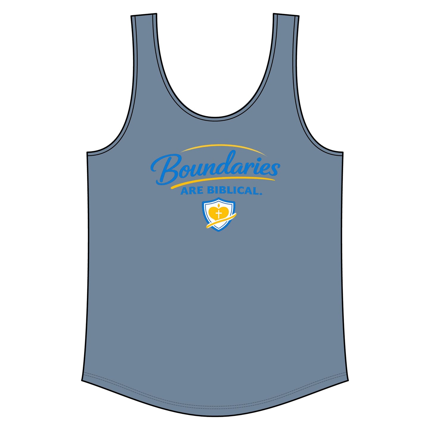Boundaries Are Biblical Tank Top — Sunnyside Life Inspirational Faith Tank