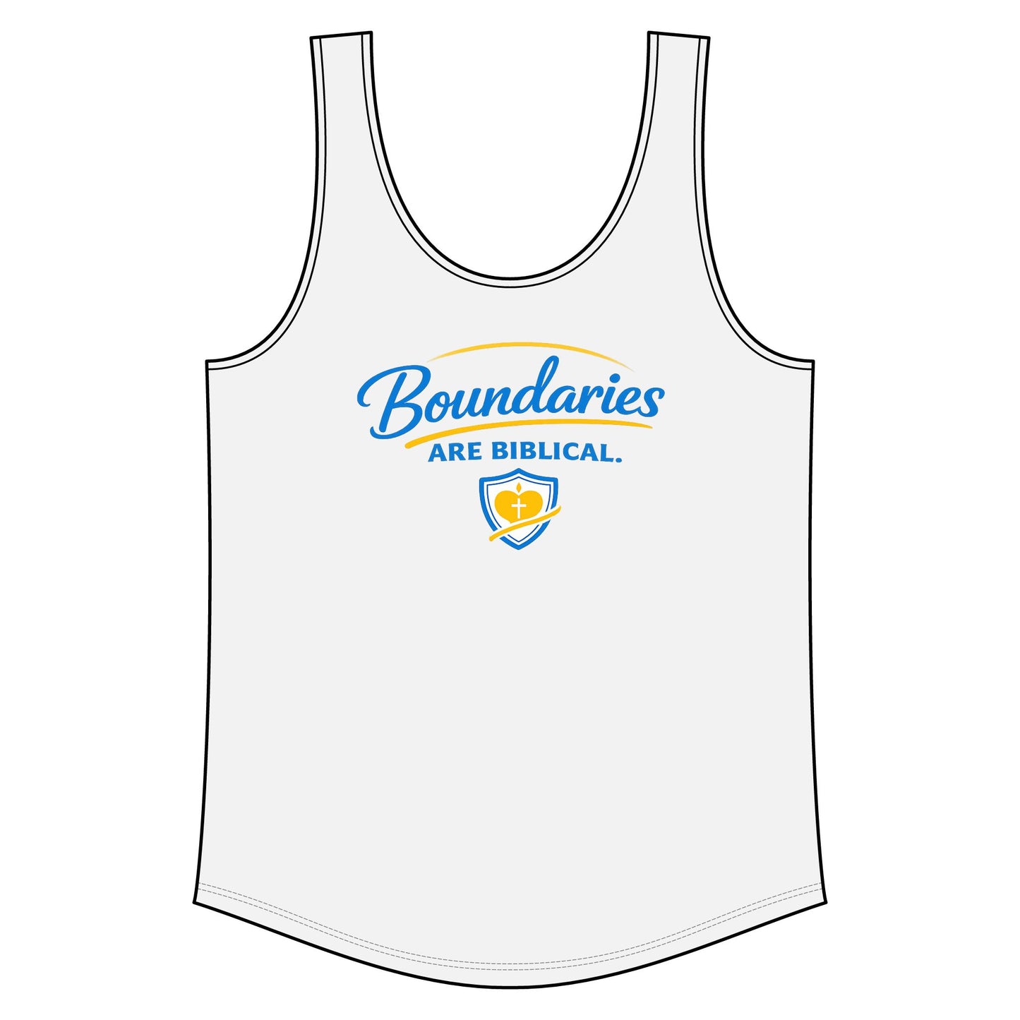 Boundaries Are Biblical Tank Top — Sunnyside Life Inspirational Faith Tank