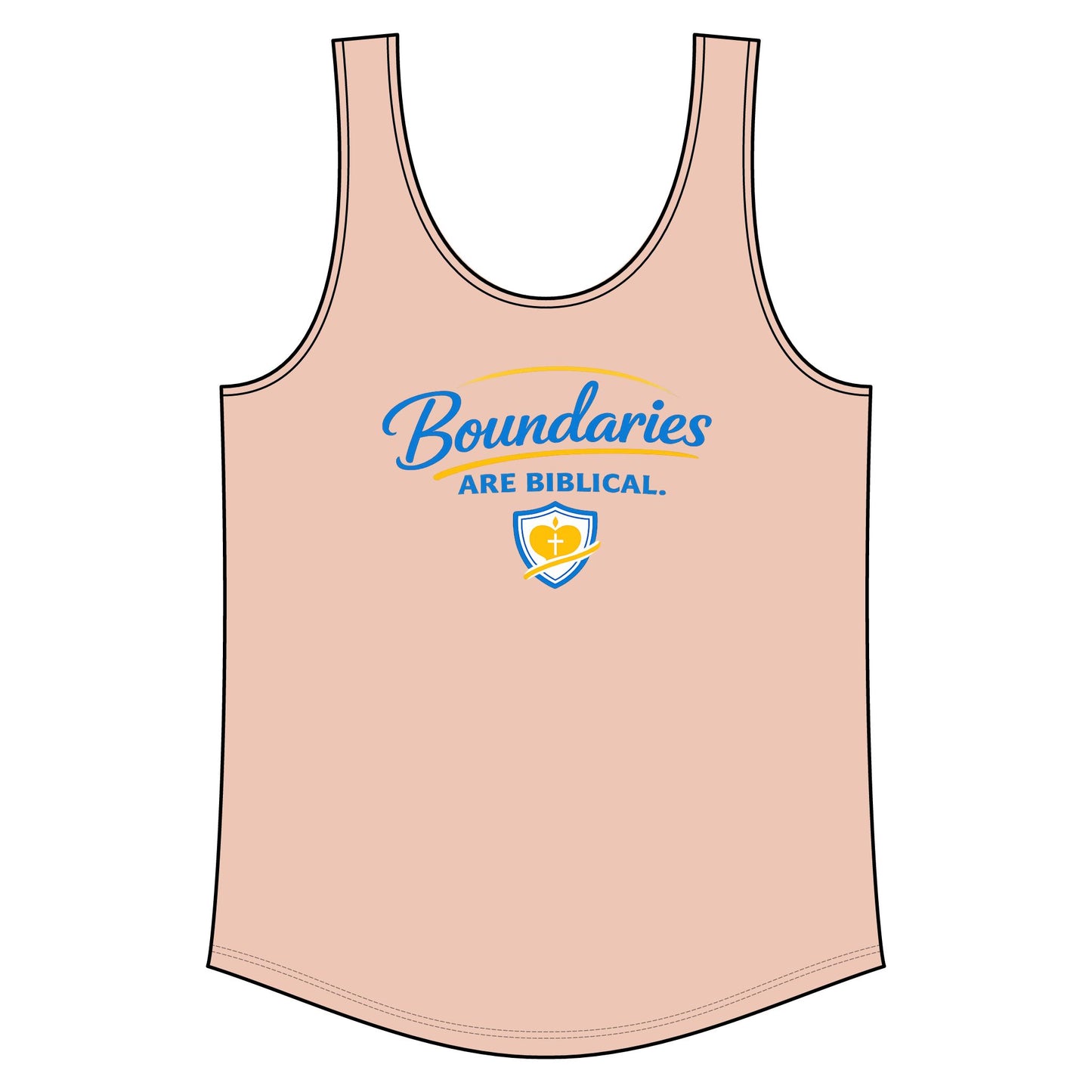 Boundaries Are Biblical Tank Top — Sunnyside Life Inspirational Faith Tank