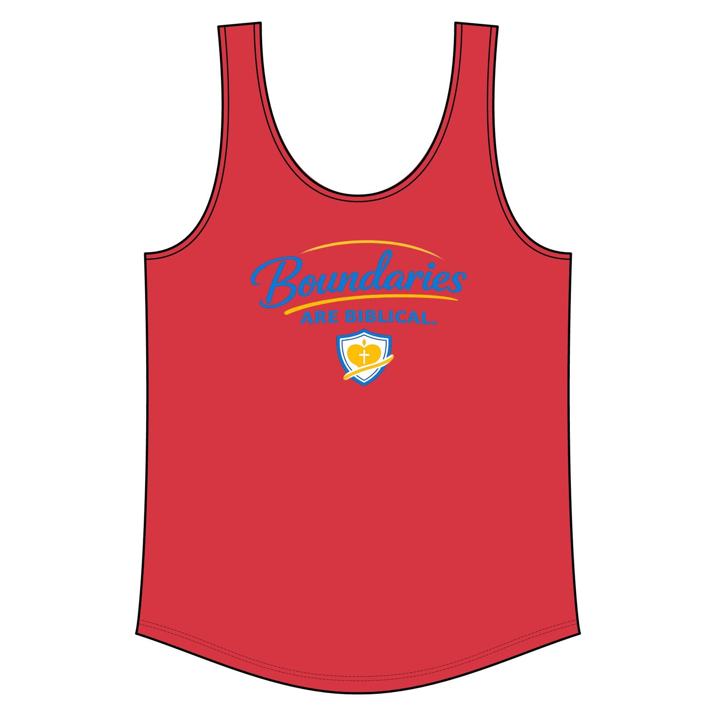 Boundaries Are Biblical Tank Top — Sunnyside Life Inspirational Faith Tank