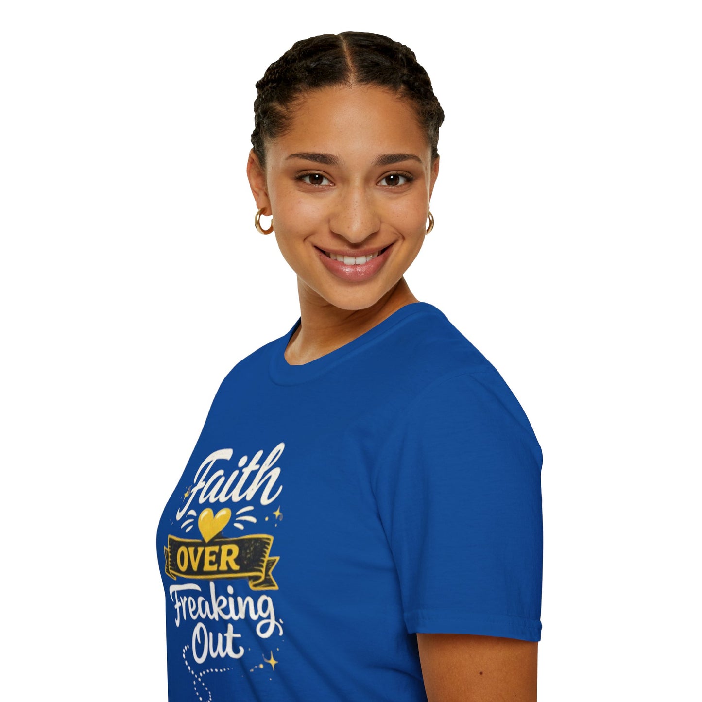 Unisex T-Shirt — "Faith Over Freaking Out" Inspirational Graphic Tee