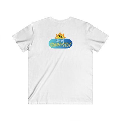 Peace is My Personality Now — Unisex Fitted V-Neck Short Sleeve T-shirt (Kiss My Sunnyside™—back)