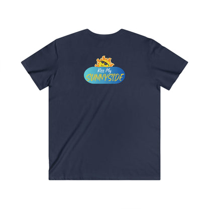 Peace is My Personality Now — Unisex Fitted V-Neck Short Sleeve T-shirt (Kiss My Sunnyside™—back)