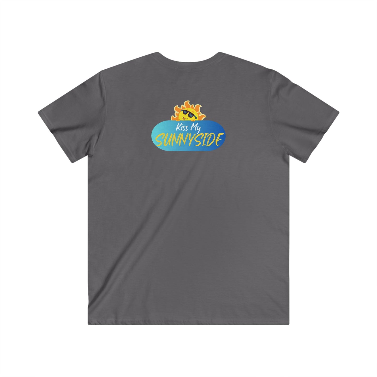 Peace is My Personality Now — Unisex Fitted V-Neck Short Sleeve T-shirt (Kiss My Sunnyside™—back)