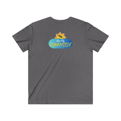 Peace is My Personality Now — Unisex Fitted V-Neck Short Sleeve T-shirt (Kiss My Sunnyside™—back)