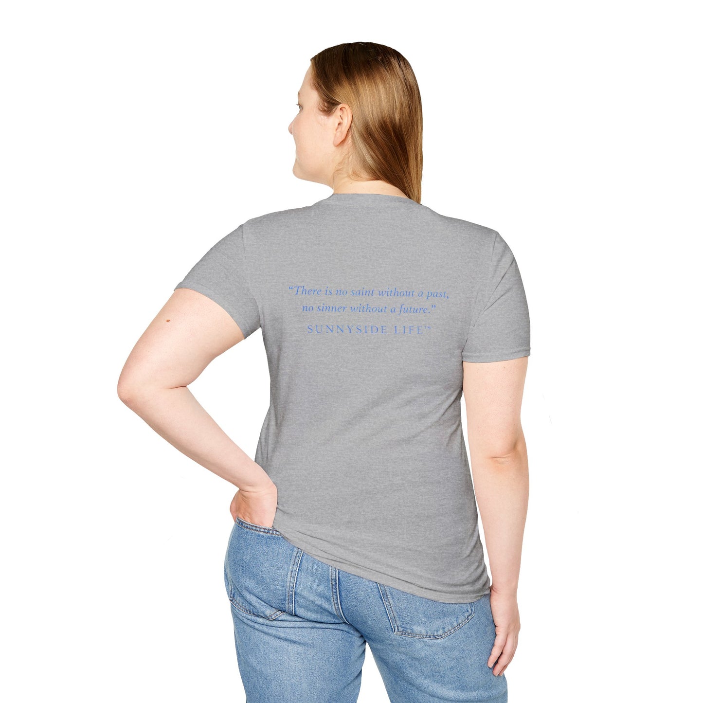 Trust Surrender Walk Abide Persevere™ Womens V-Neck Tee | Catholic Inspirational Shirt | Sunnyside Life™