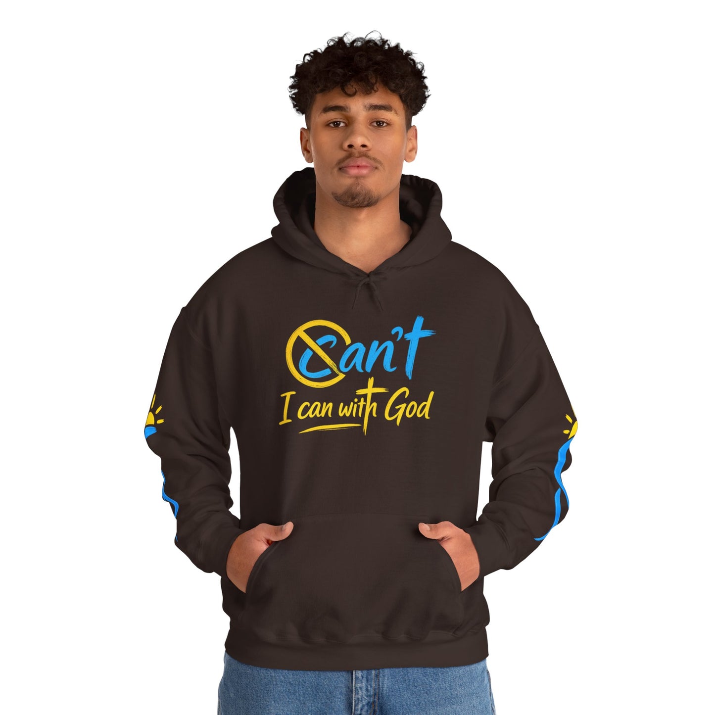I Can With God™ Christian Hoodie | Faith-Based Inspirational Sweatshirt | Motivational Religious Pullover | Sunnyside Life™