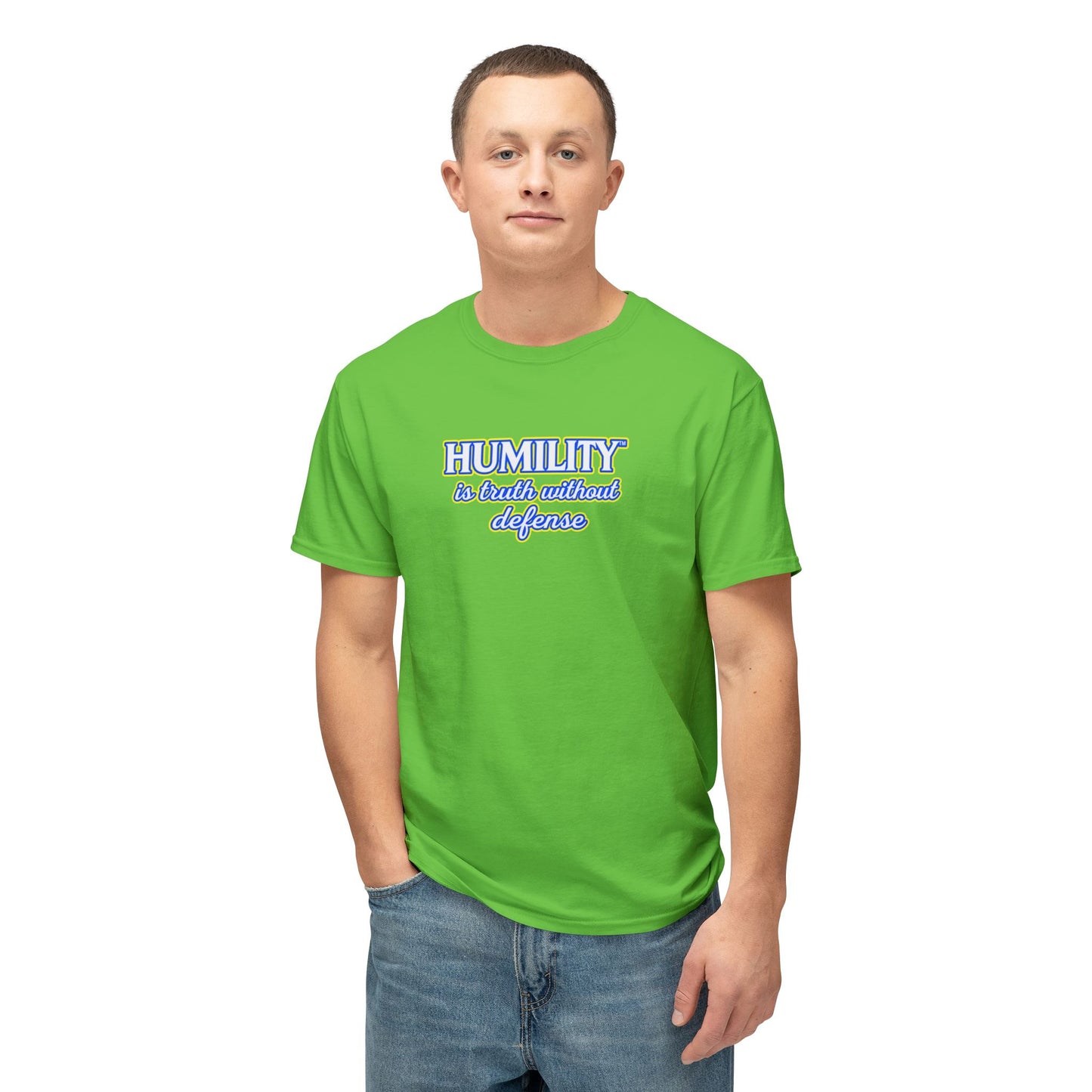 HUMILITY IS TRUTH WITHOUT DEFENSE™ Unisex T-Shirt | Faith & Growth Graphic Tee | Christian Inspirational Shirt | Personal Growth Apparel | Sunnyside Life™