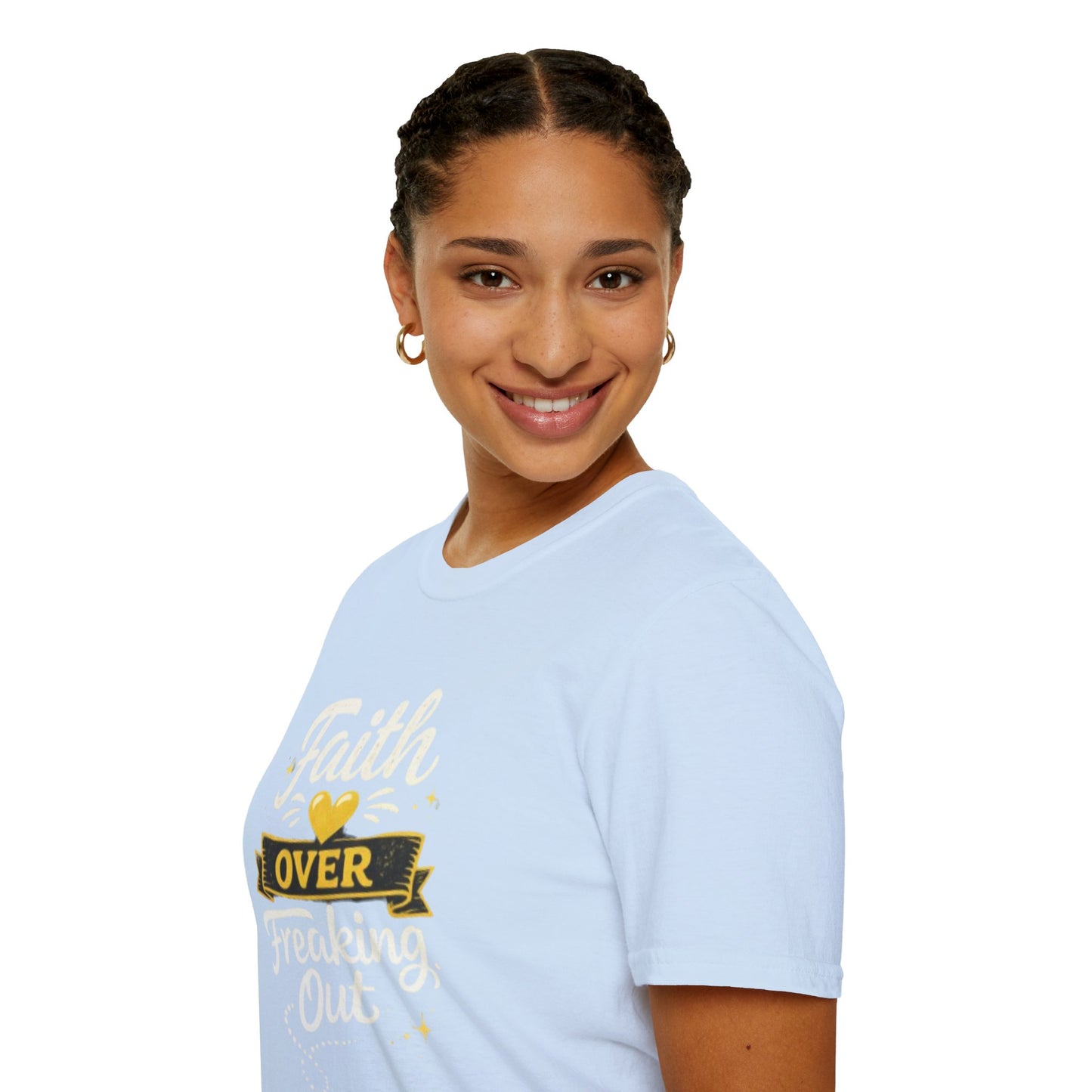 Unisex T-Shirt — "Faith Over Freaking Out" Inspirational Graphic Tee