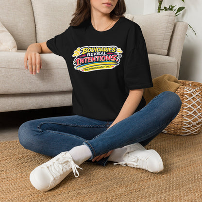 Boundaries Reveal Intentions™ Graphic Tee | Emotional Health Statement Shirt | Sunnyside Life™