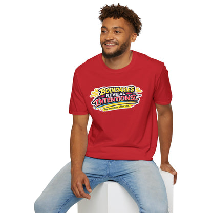 Boundaries Reveal Intentions™ Graphic Tee | Emotional Health Statement Shirt | Sunnyside Life™