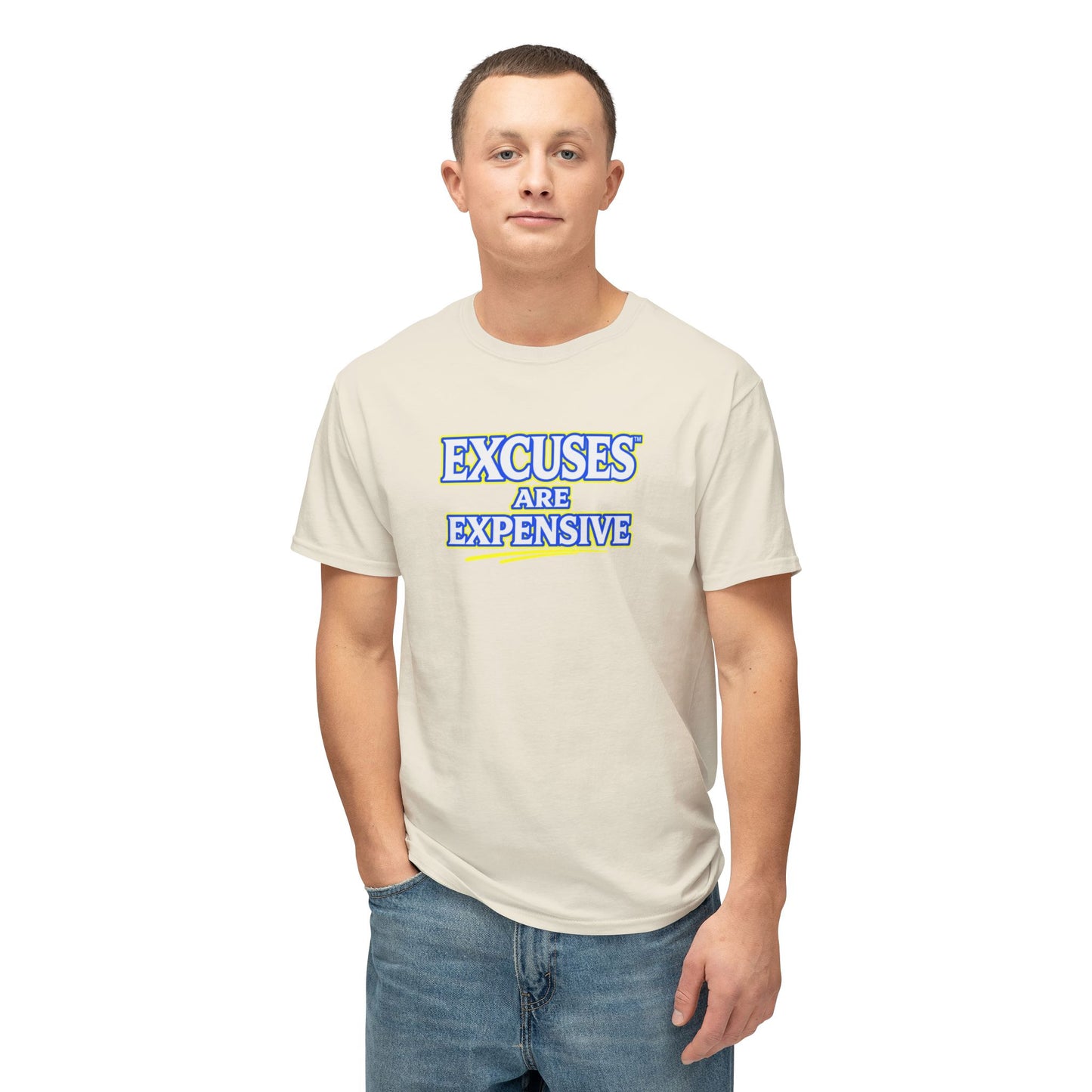 EXCUSES ARE EXPENSIVE™ Unisex T-Shirt | Motivational Graphic Tee | Personal Growth Apparel | Mindset Shirt | Sunnyside Life™