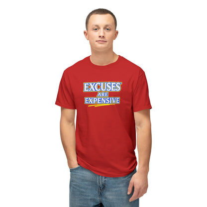 EXCUSES ARE EXPENSIVE™ Unisex T-Shirt | Motivational Graphic Tee | Personal Growth Apparel | Mindset Shirt | Sunnyside Life™