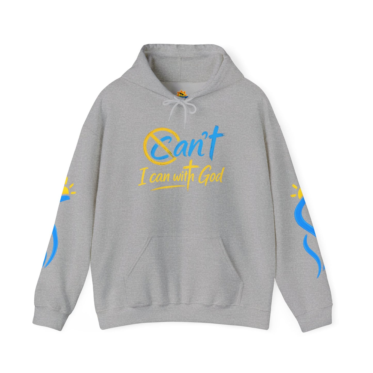 I Can With God™ Christian Hoodie | Faith-Based Inspirational Sweatshirt | Motivational Religious Pullover | Sunnyside Life™
