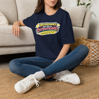 Boundaries Reveal Intentions™ Graphic Tee | Emotional Health Statement Shirt | Sunnyside Life™