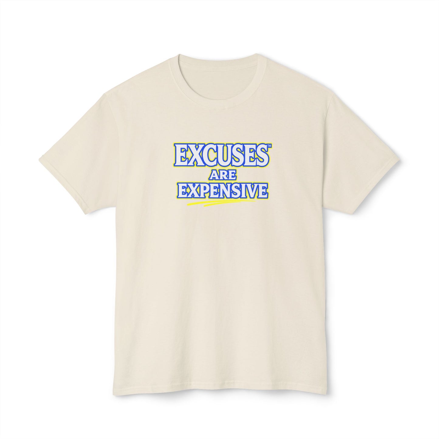 EXCUSES ARE EXPENSIVE™ Unisex T-Shirt | Motivational Graphic Tee | Personal Growth Apparel | Mindset Shirt | Sunnyside Life™