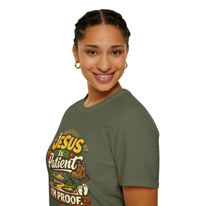 Jesus Is Patient I'm Proof / This is My Sunnyside T-Shirt — Faith-Based Christian Graphic Unisex Tee