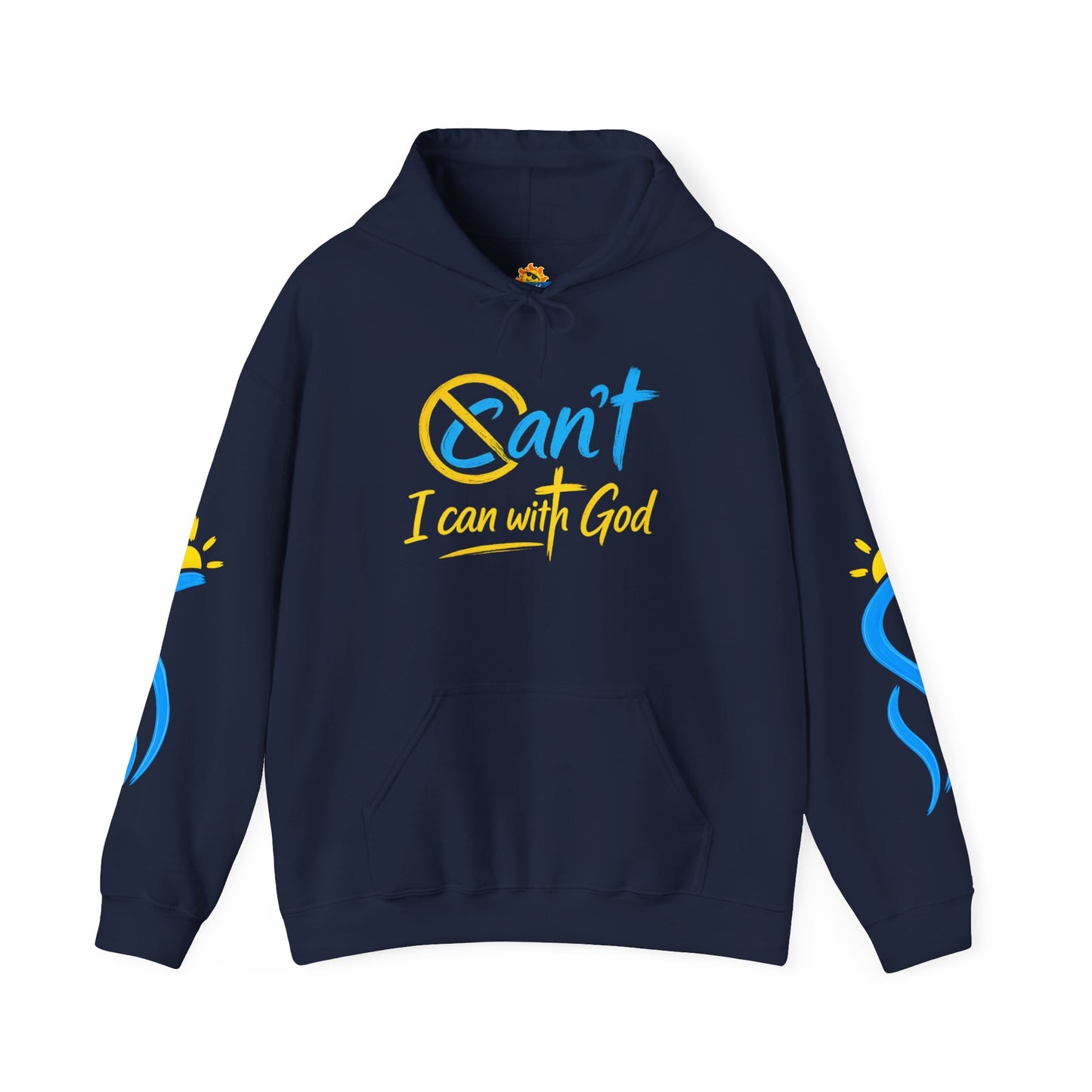 I Can With God™ Christian Hoodie | Faith-Based Inspirational Sweatshirt | Motivational Religious Pullover | Sunnyside Life™