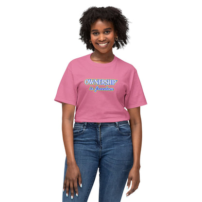 OWNERSHIP IS FREEDOM™ Unisex T-Shirt | Personal Growth Graphic Tee | Self-Leadership Shirt | Inspirational Quote Apparel | Sunnyside Life™