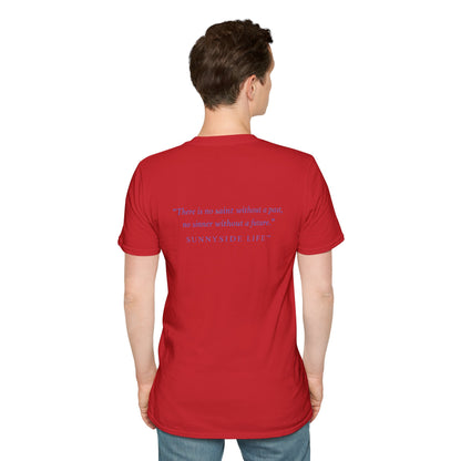 Trust Surrender Walk Abide Persevere™ Womens V-Neck Tee | Catholic Inspirational Shirt | Sunnyside Life™