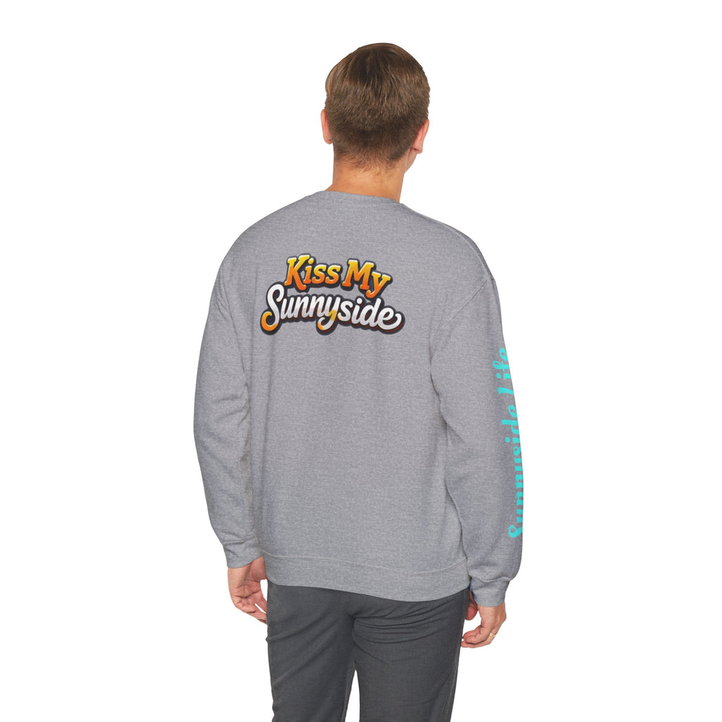 SHIFT Crewneck Sweatshirt — 'Shift Happens / Kiss My Sunnyside' Retro Graphic Pullover