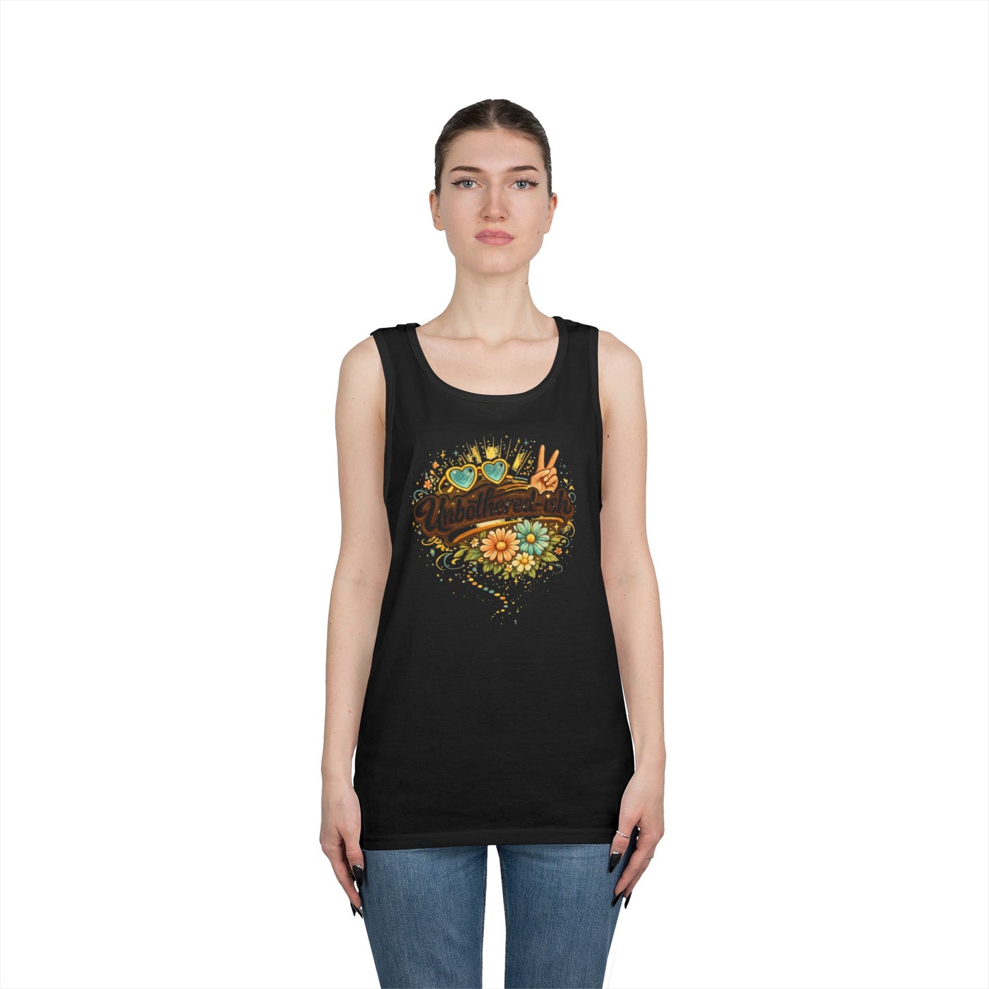 Unbothered-ish / Kiss My Sunnyside Tank — Relaxed Tank Top