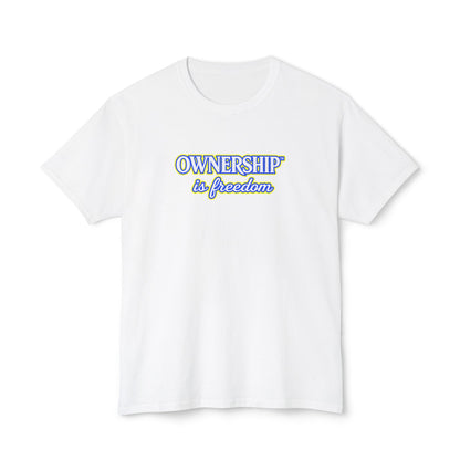 OWNERSHIP IS FREEDOM™ Unisex T-Shirt | Personal Growth Graphic Tee | Self-Leadership Shirt | Inspirational Quote Apparel | Sunnyside Life™