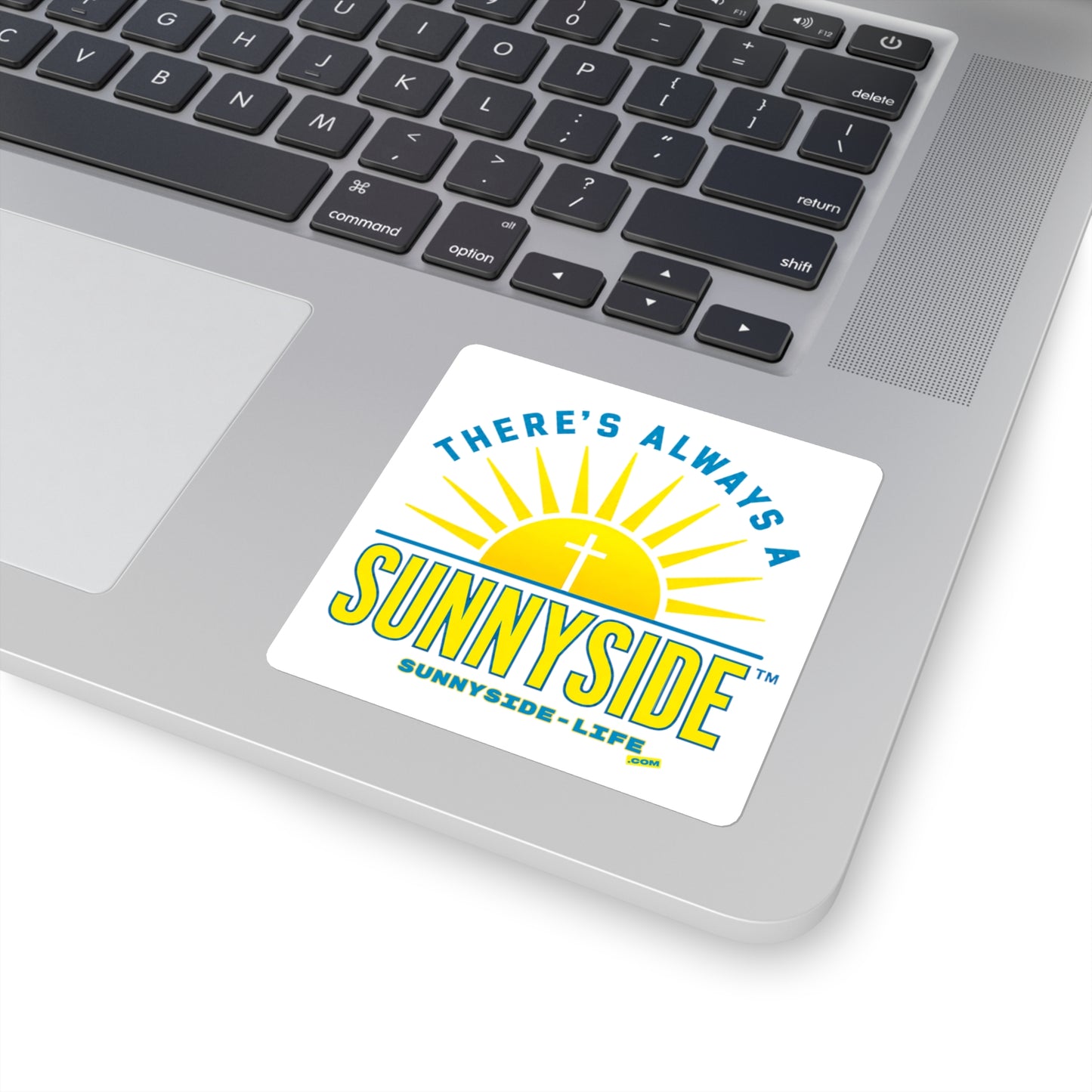 There’s Always a Sunnyside™ Square Vinyl Sticker | Sunnyside Life™ Inspirational Decal