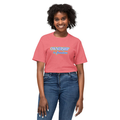 OWNERSHIP IS FREEDOM™ Unisex T-Shirt | Personal Growth Graphic Tee | Self-Leadership Shirt | Inspirational Quote Apparel | Sunnyside Life™